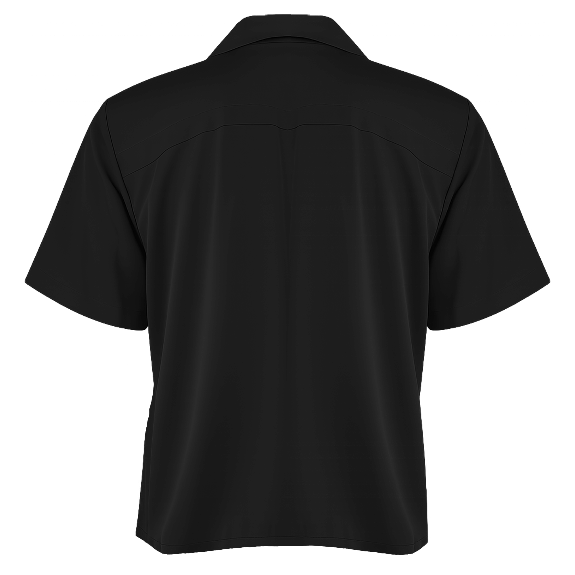 Black shirt on a white background