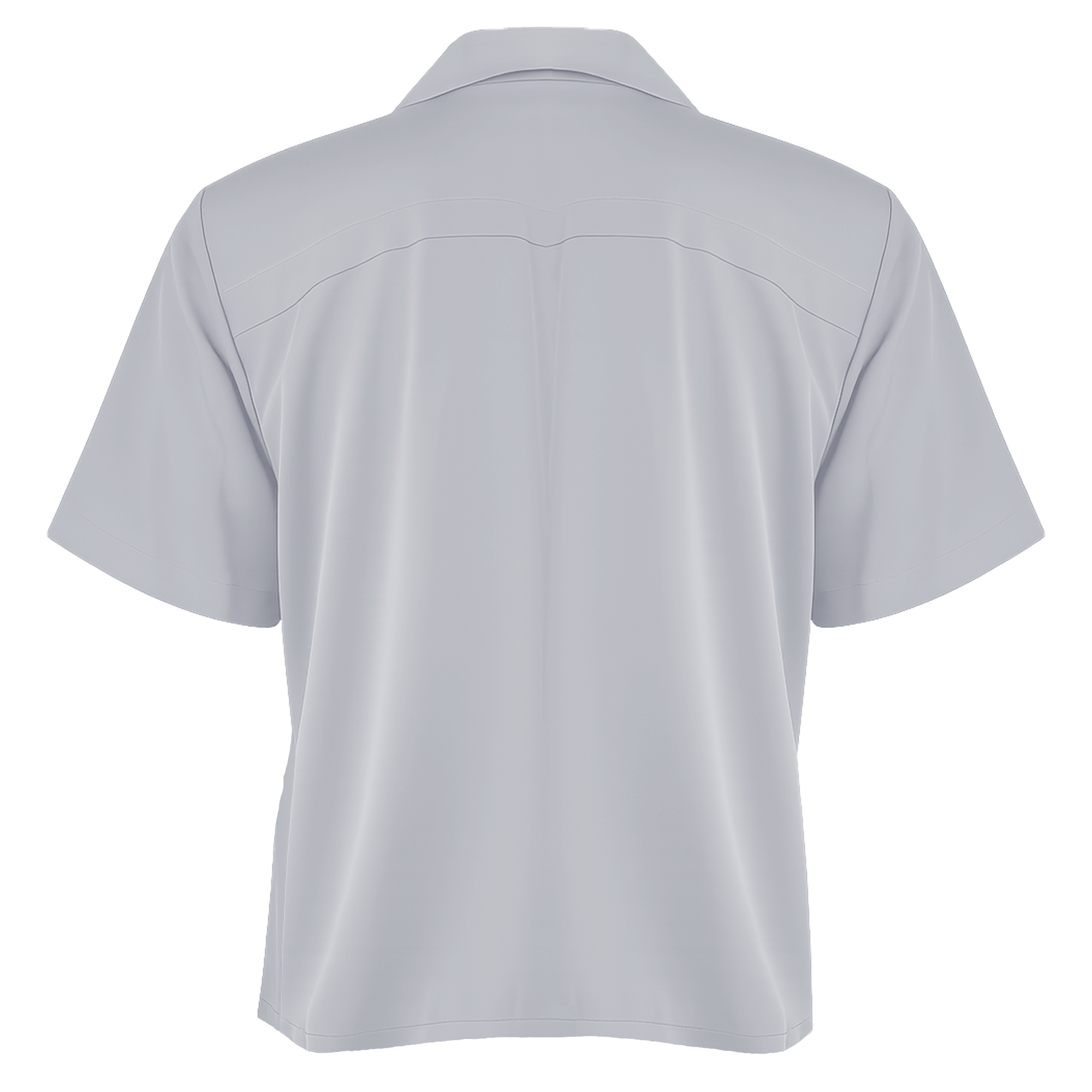 White polo shirt on a white background