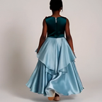 Esmeralda Orchid Cascade Dress