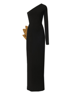 Model wearing a Maison Aria Dress