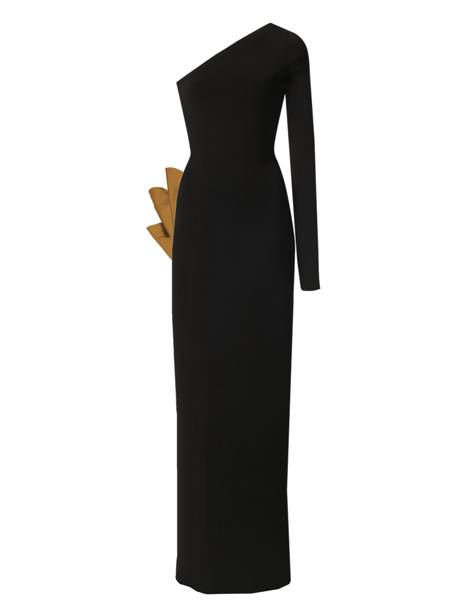 Model wearing a Maison Aria Dress