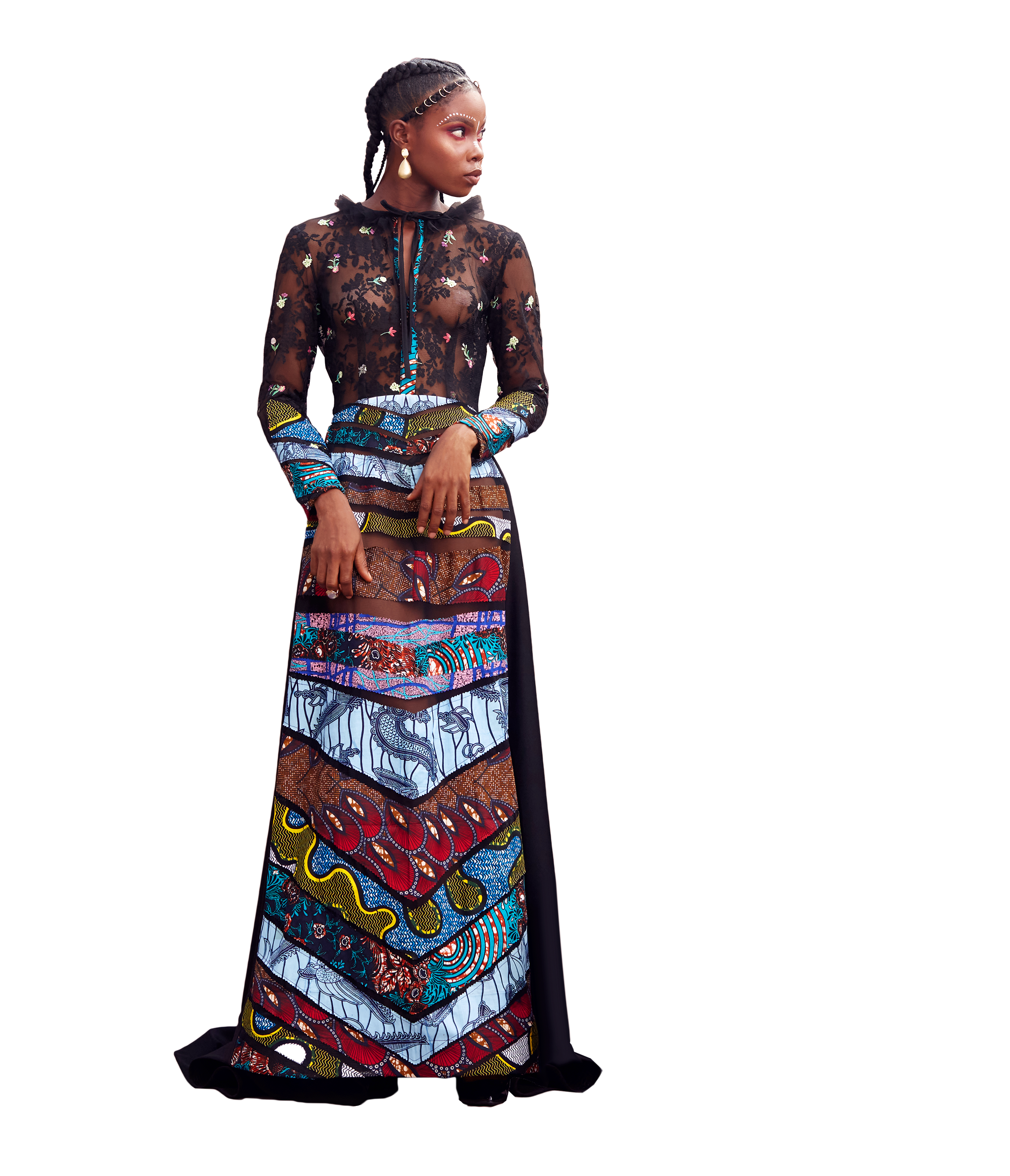 Model wearing a Maison Aria Dress