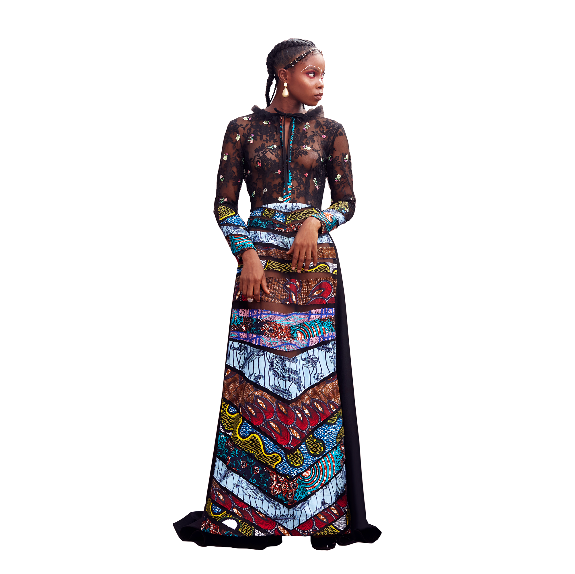 Model wearing a Maison Aria Dress