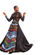 Model wearing a Maison Aria Dress