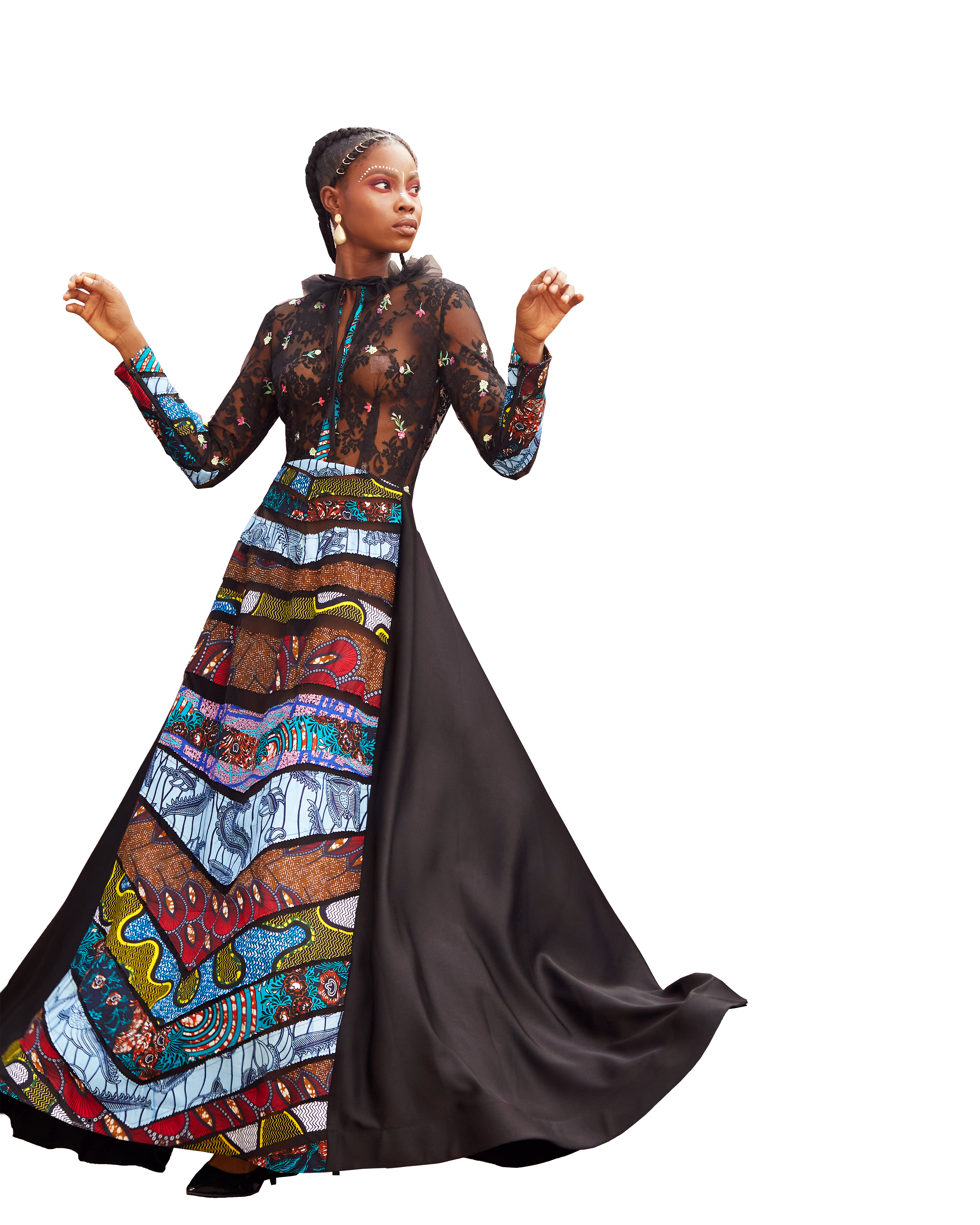 Model wearing a Maison Aria Dress