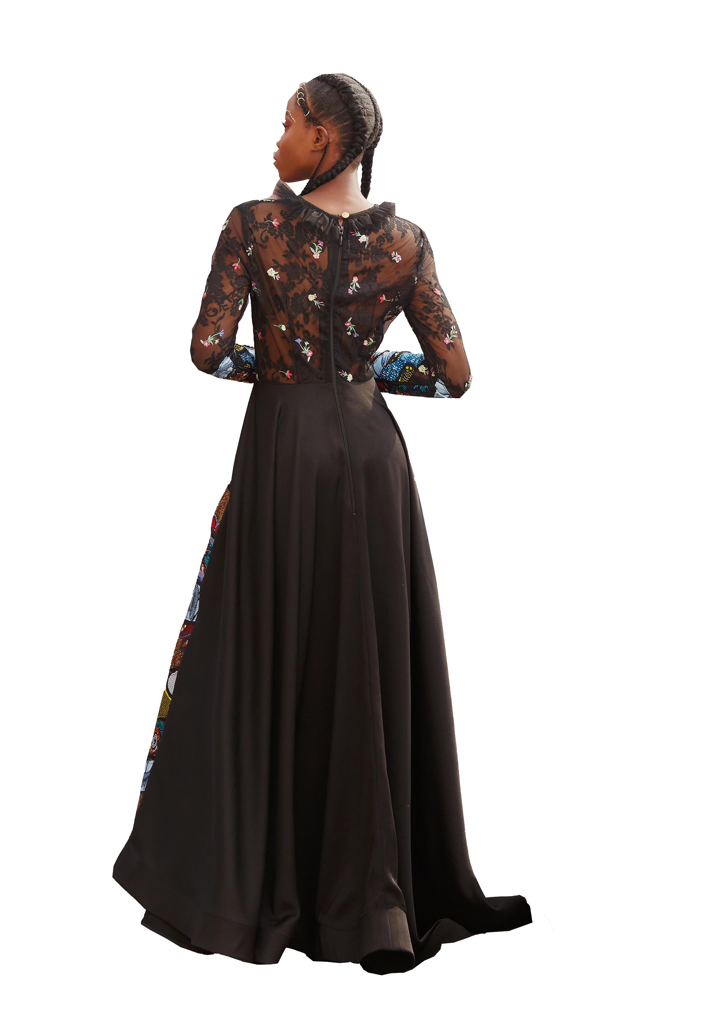 Model wearing a Maison Aria Dress