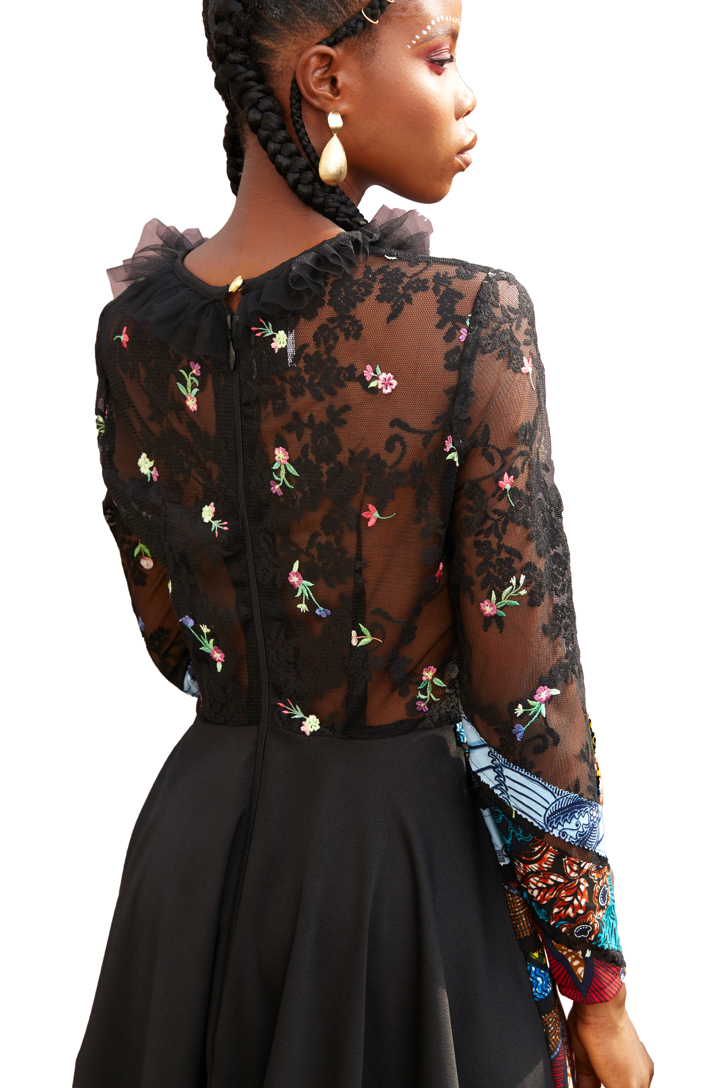 Model wearing a Maison Aria Dress