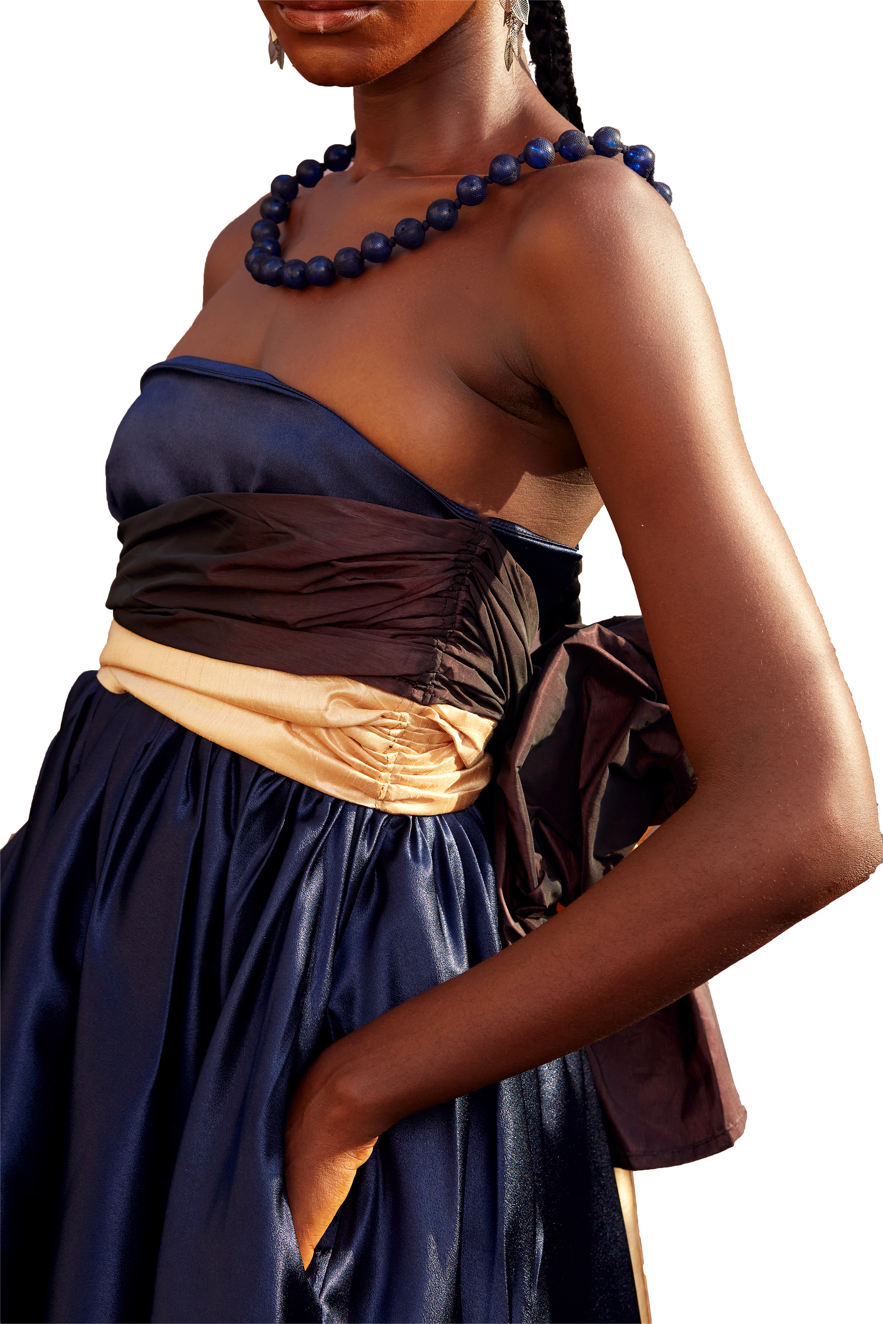 Model wearing a Maison Aria Dress