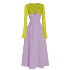 Model wearing a Maison Aria Dress