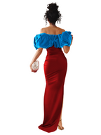 Salome Ruched Maxi Dress