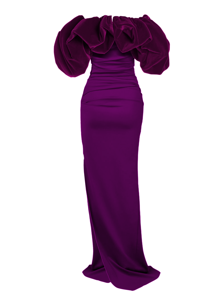 Salome Ruched Maxi Dress