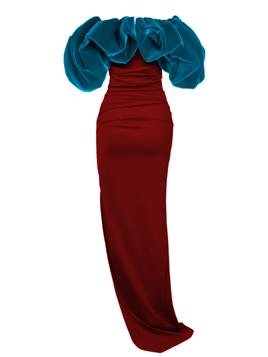 Salome Ruched Maxi Dress