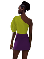 Model wearing a Maison Aria Dress