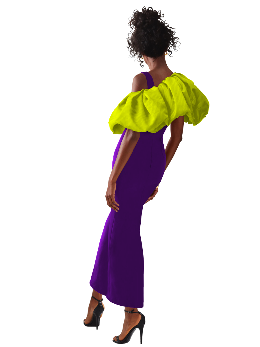 Model wearing a Maison Aria Dress