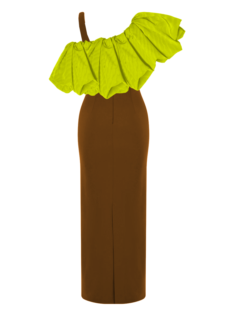 Model wearing a Maison Aria Dress