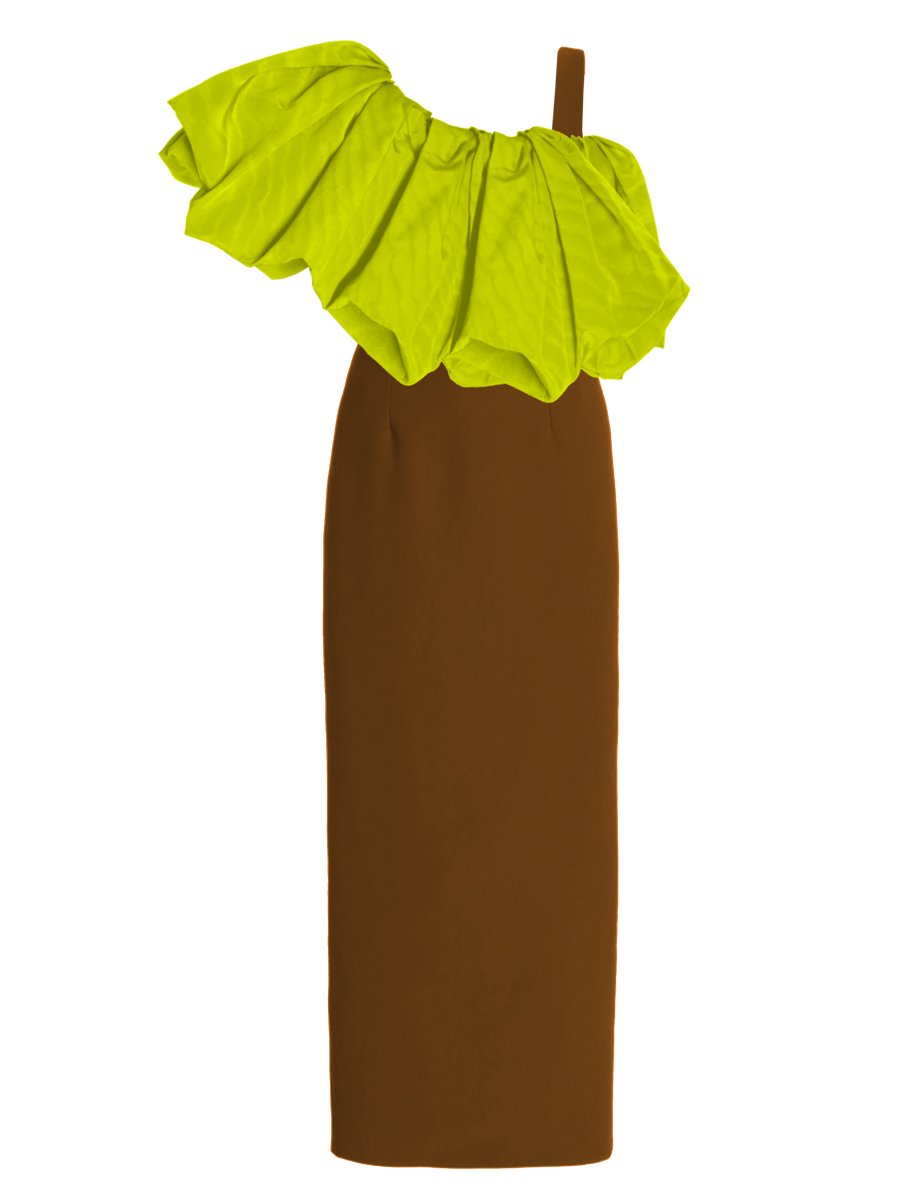 Model wearing a Maison Aria Dress