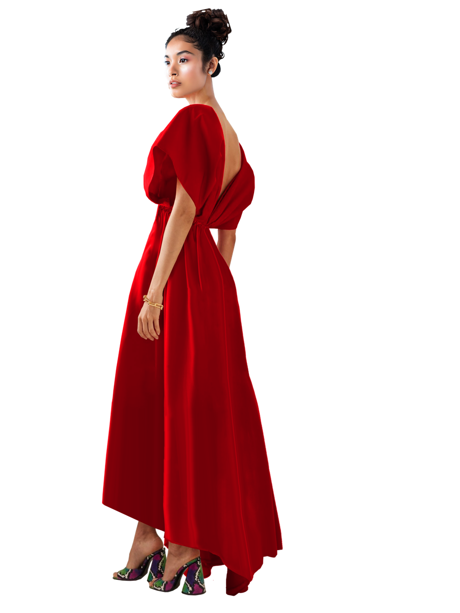 Model wearing a Maison Aria Dress