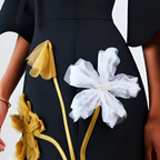 AMARA Floral Collar Mini Dress