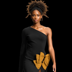 Bria Maxi Mono Sleeve Dress