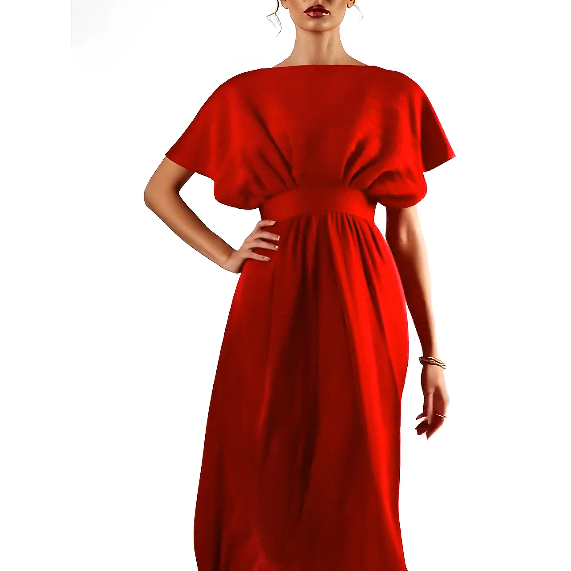 Nabillah Maxi Flared Dress