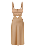 The Selima Silk Slip Dress