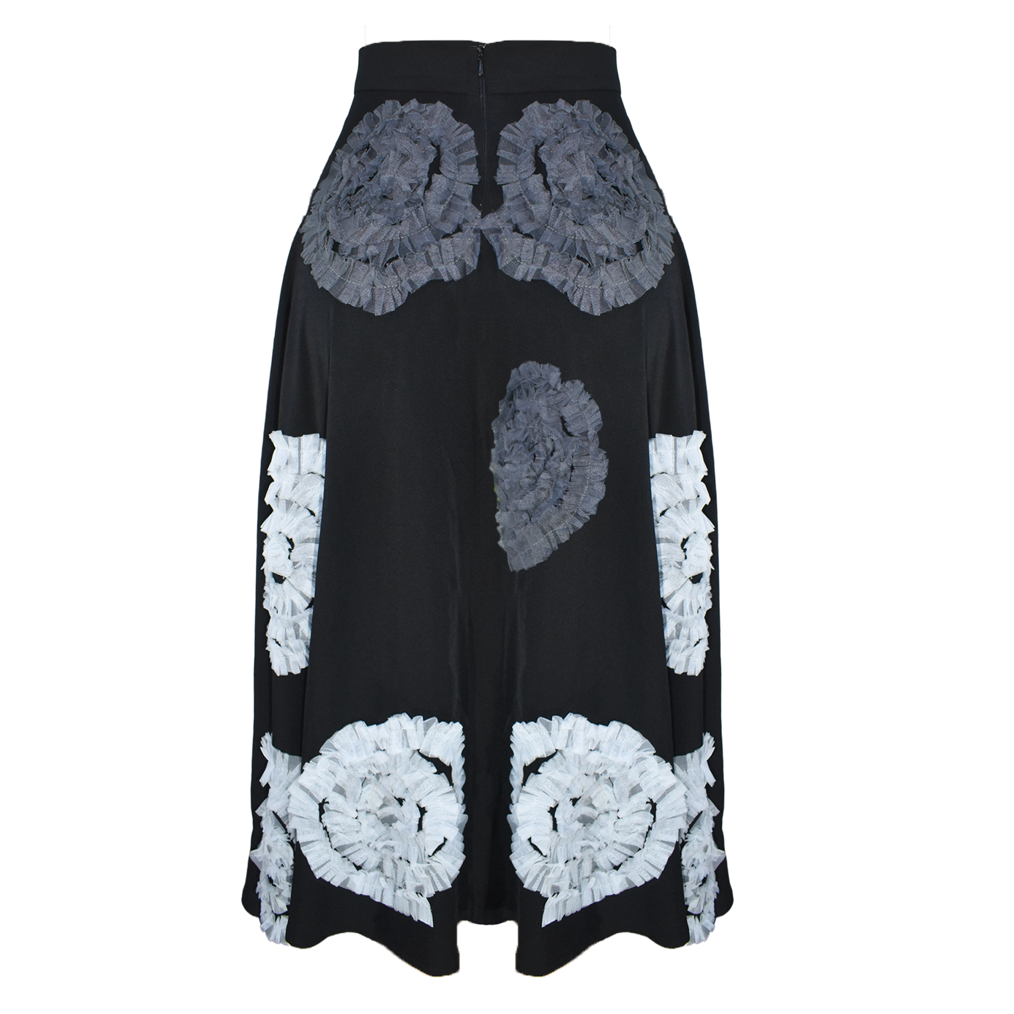 Hana 3D Embellished Midi Skirt