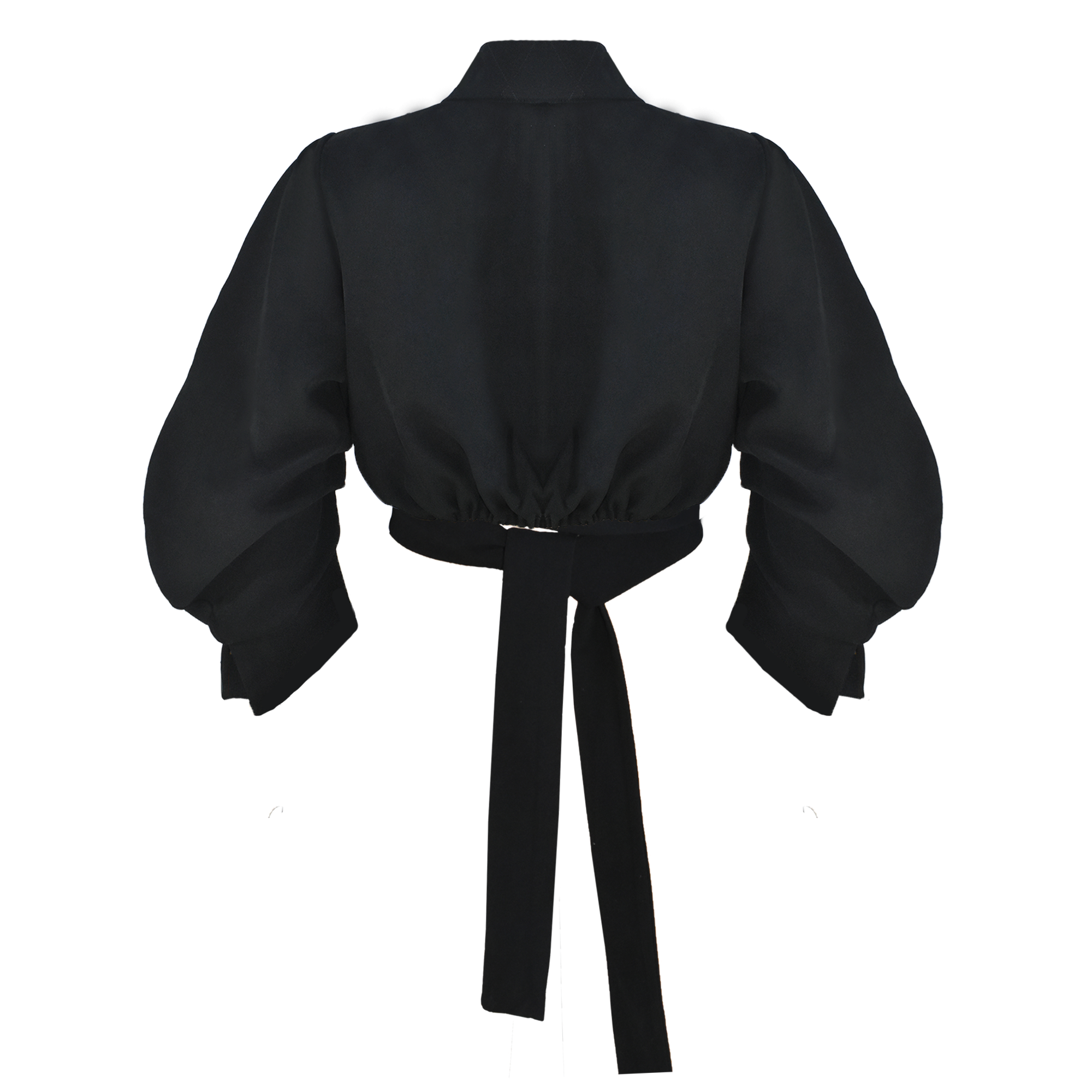 KIFARU Sculpted Wrap Blouse