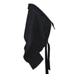 KIFARU Sculpted Wrap Blouse