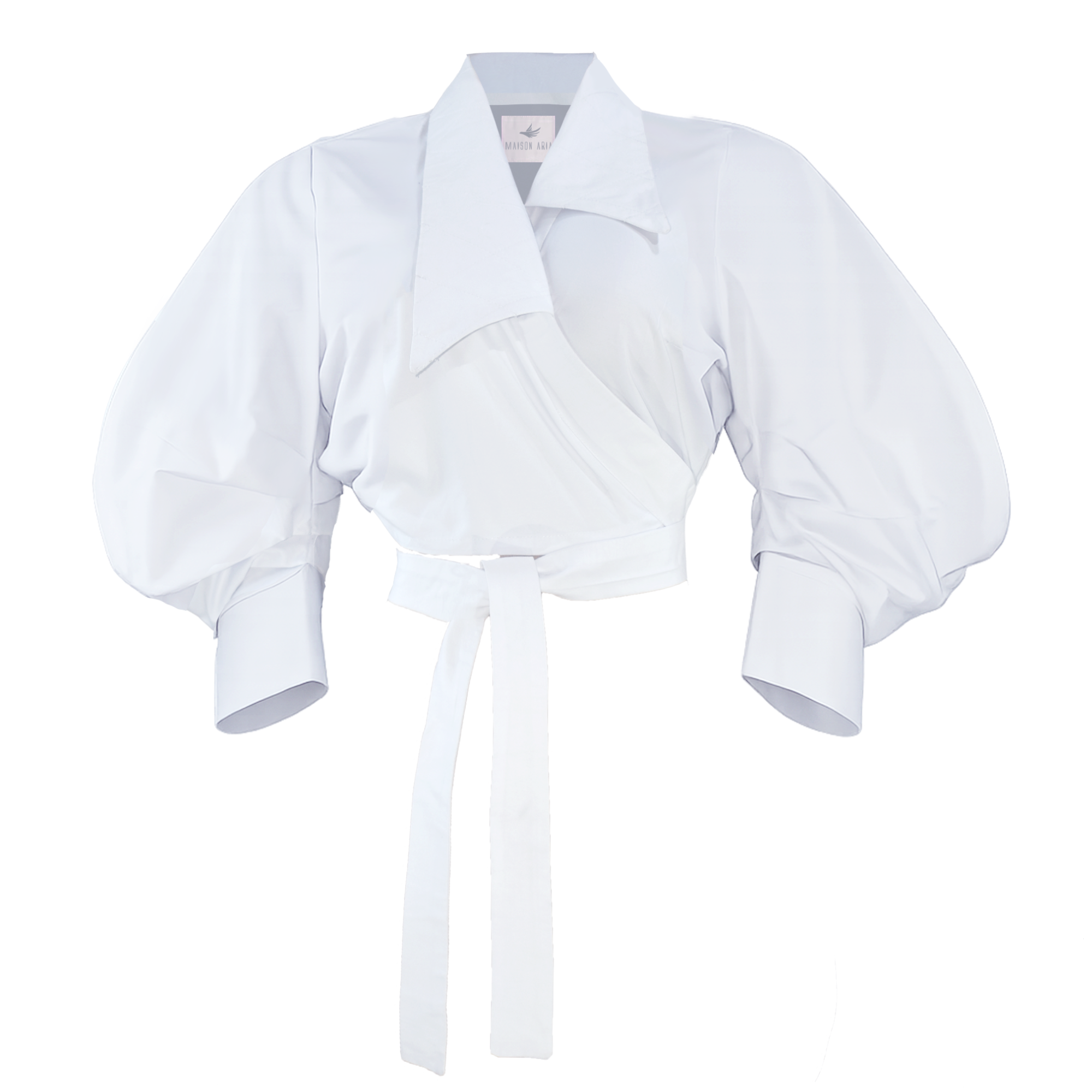 KIFARU Sculpted Wrap Blouse