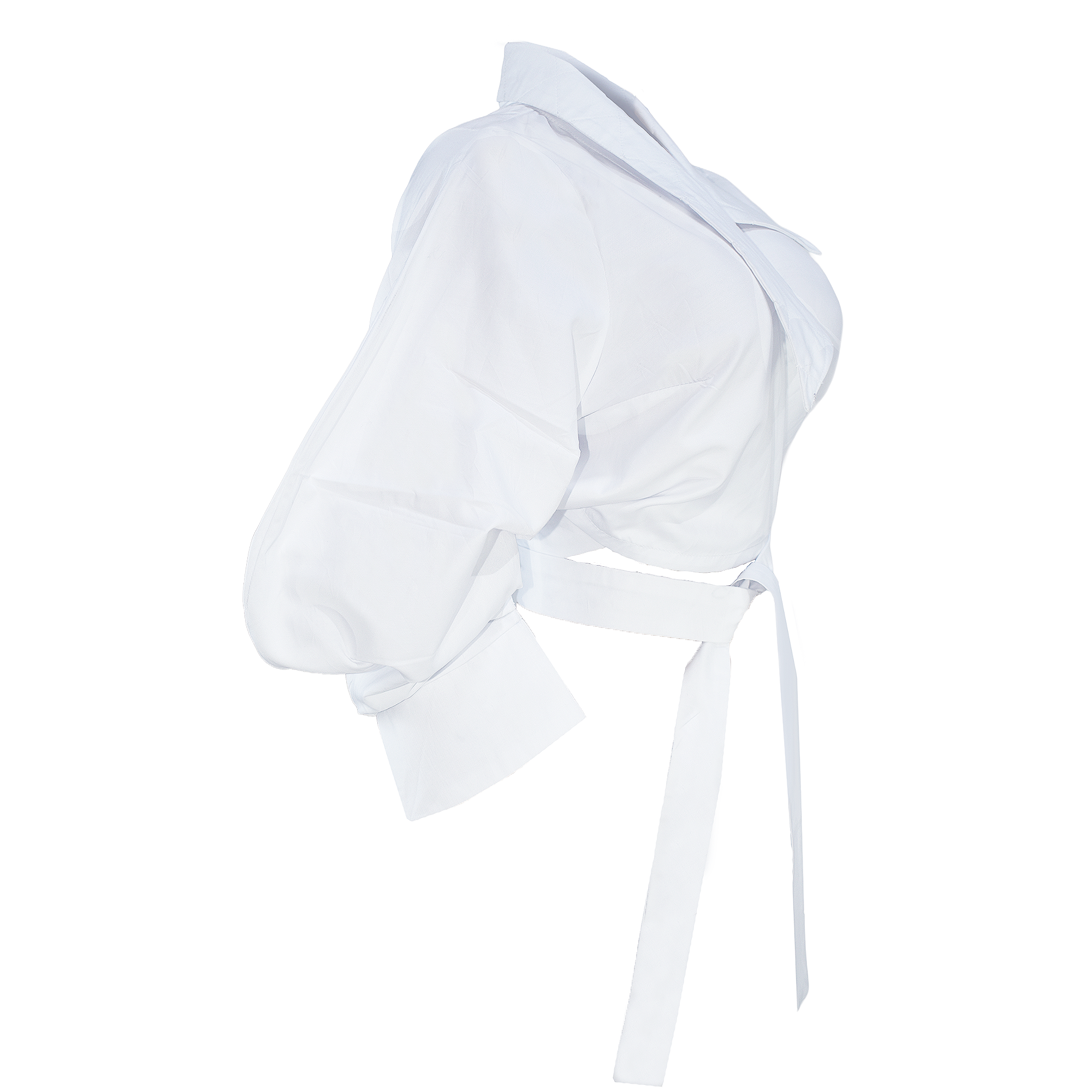 KIFARU Sculpted Wrap Blouse