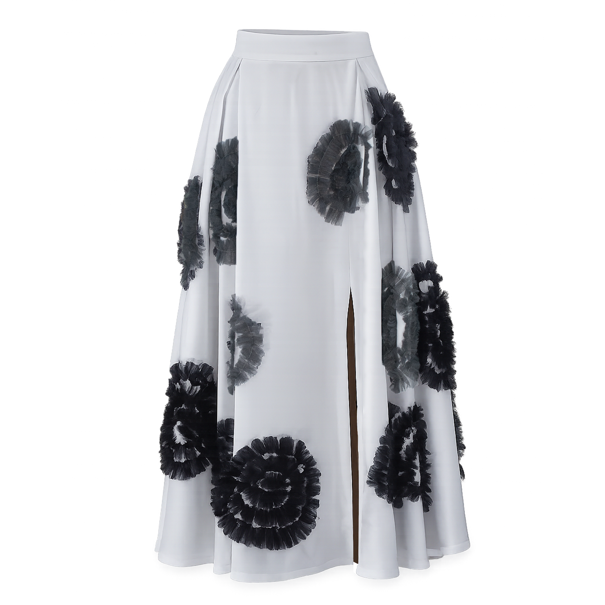 Hana 3D Embellished Midi Skirt