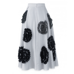 Hana 3D Embellished Midi Skirt