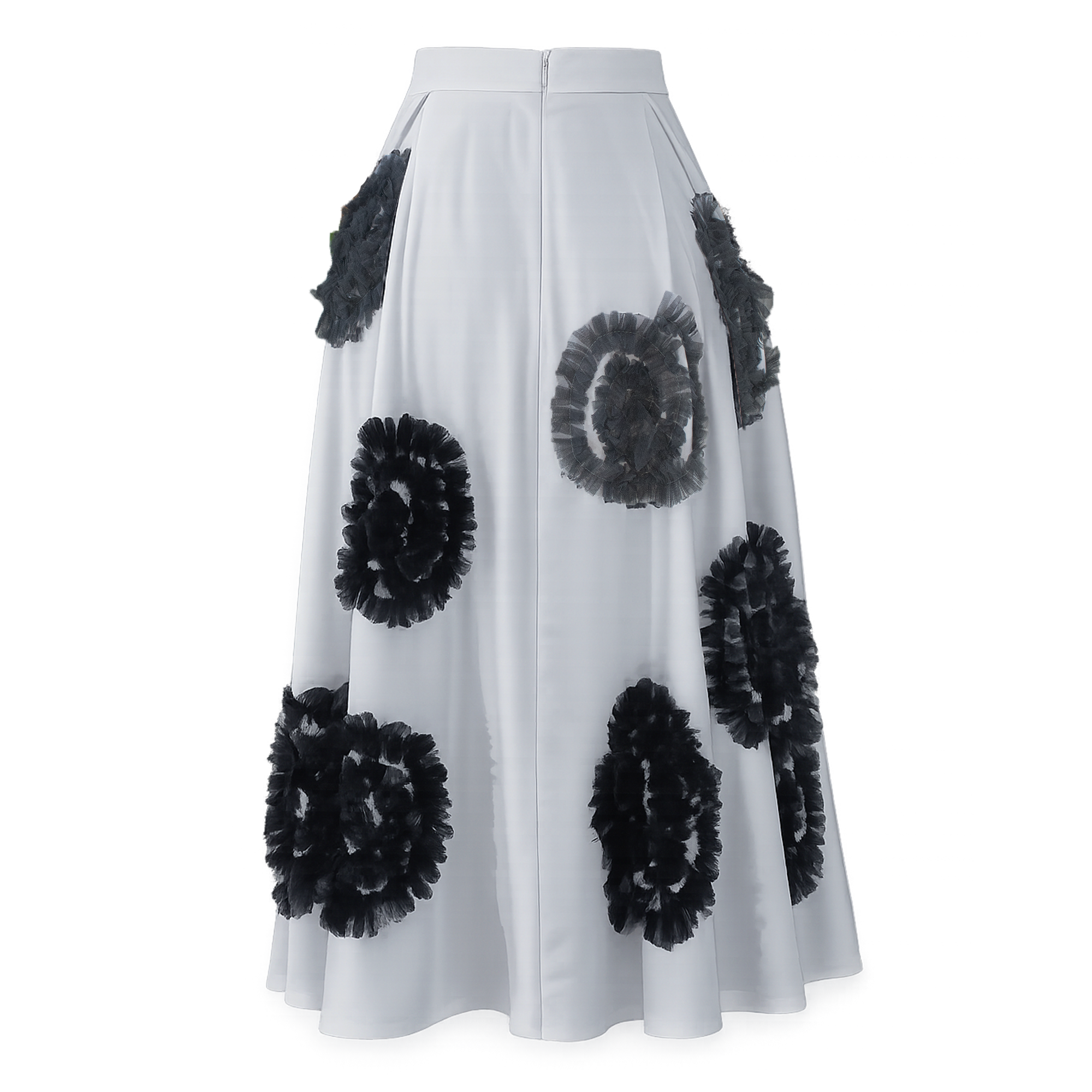 Hana 3D Embellished Midi Skirt
