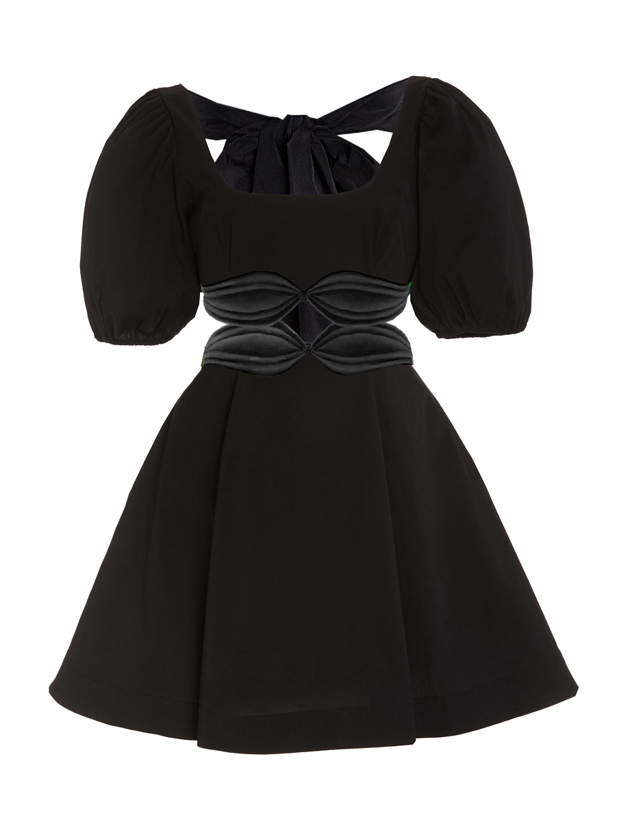 Model wearing a Maison Aria Dress