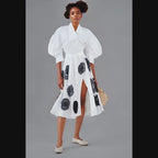 KIFARU Sculpted Wrap Blouse