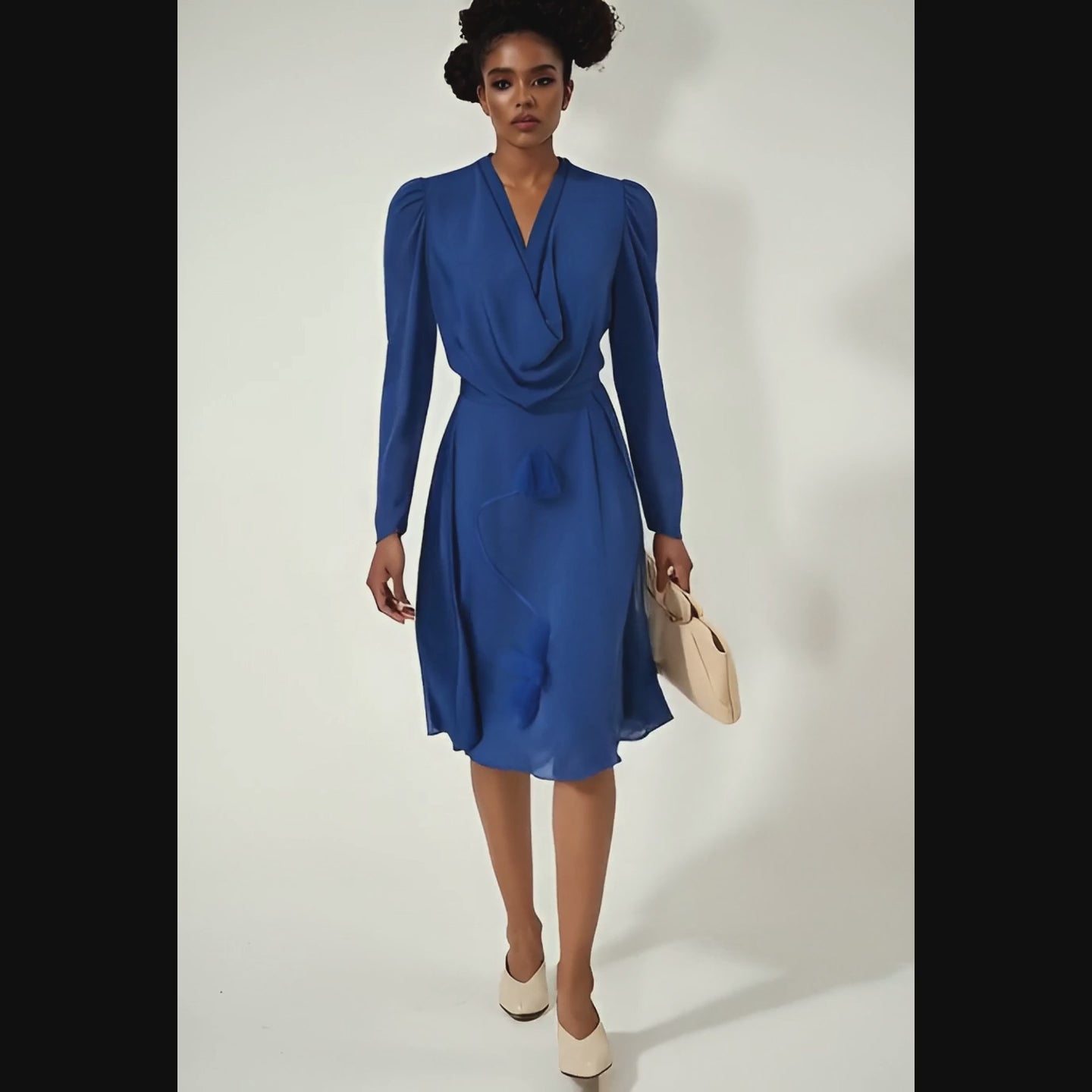 Aoi Draped Midi Dress