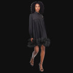 Jules Ruffle Cotton and Silk Tunic