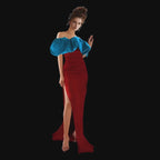 Salome Ruched Maxi Dress