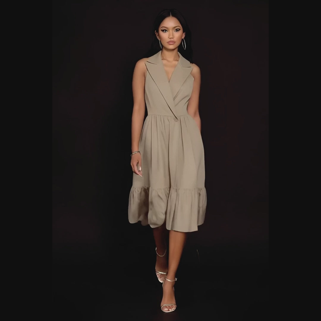 Mariana Midi Flared Cotton Dress
