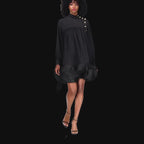 Jules Ruffle Cotton and Silk Tunic