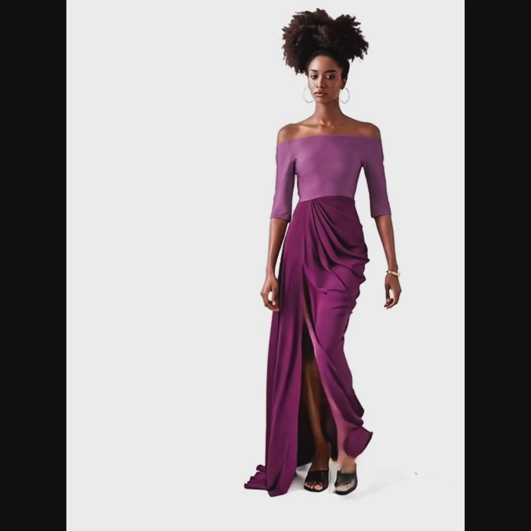 Madonna Maxi Draped Dress