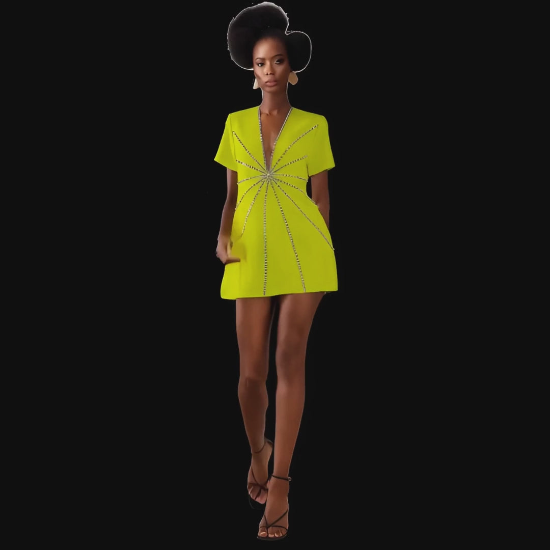 Titi Crystal Mini Dress