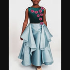 Esmeralda Orchid Cascade Dress