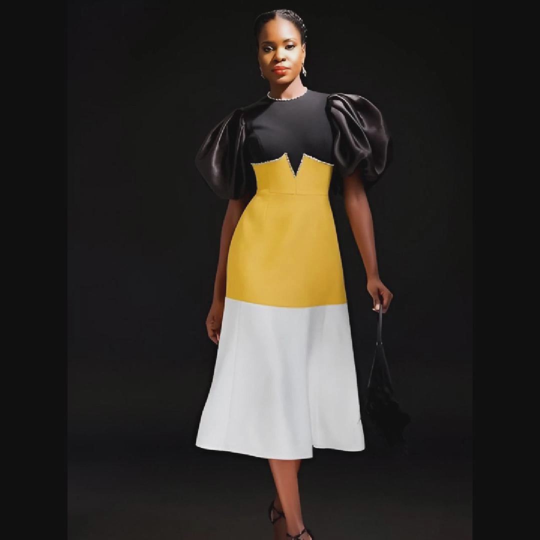 Dessert Layered Midi Dress