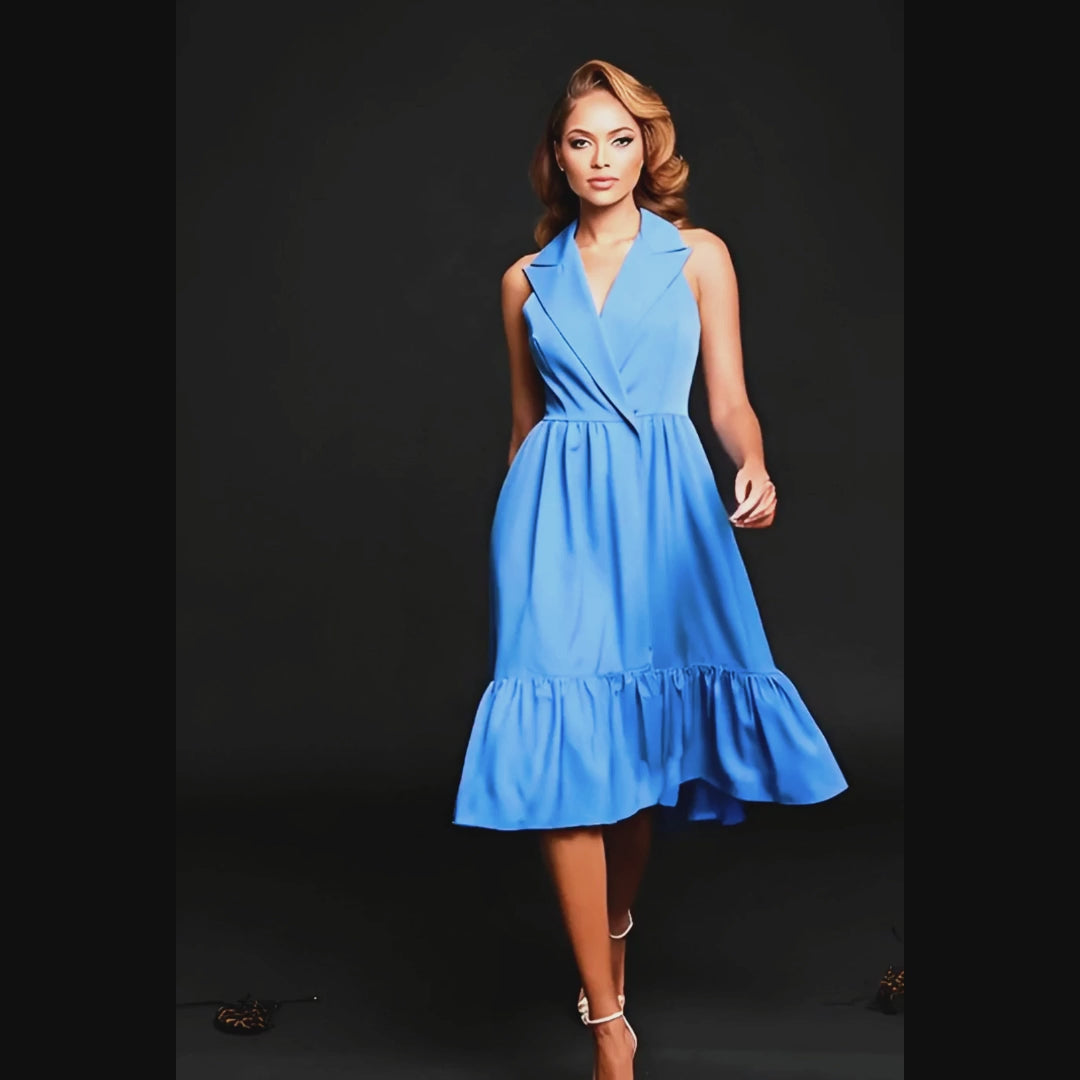 Mariana Midi Flared Cotton Dress