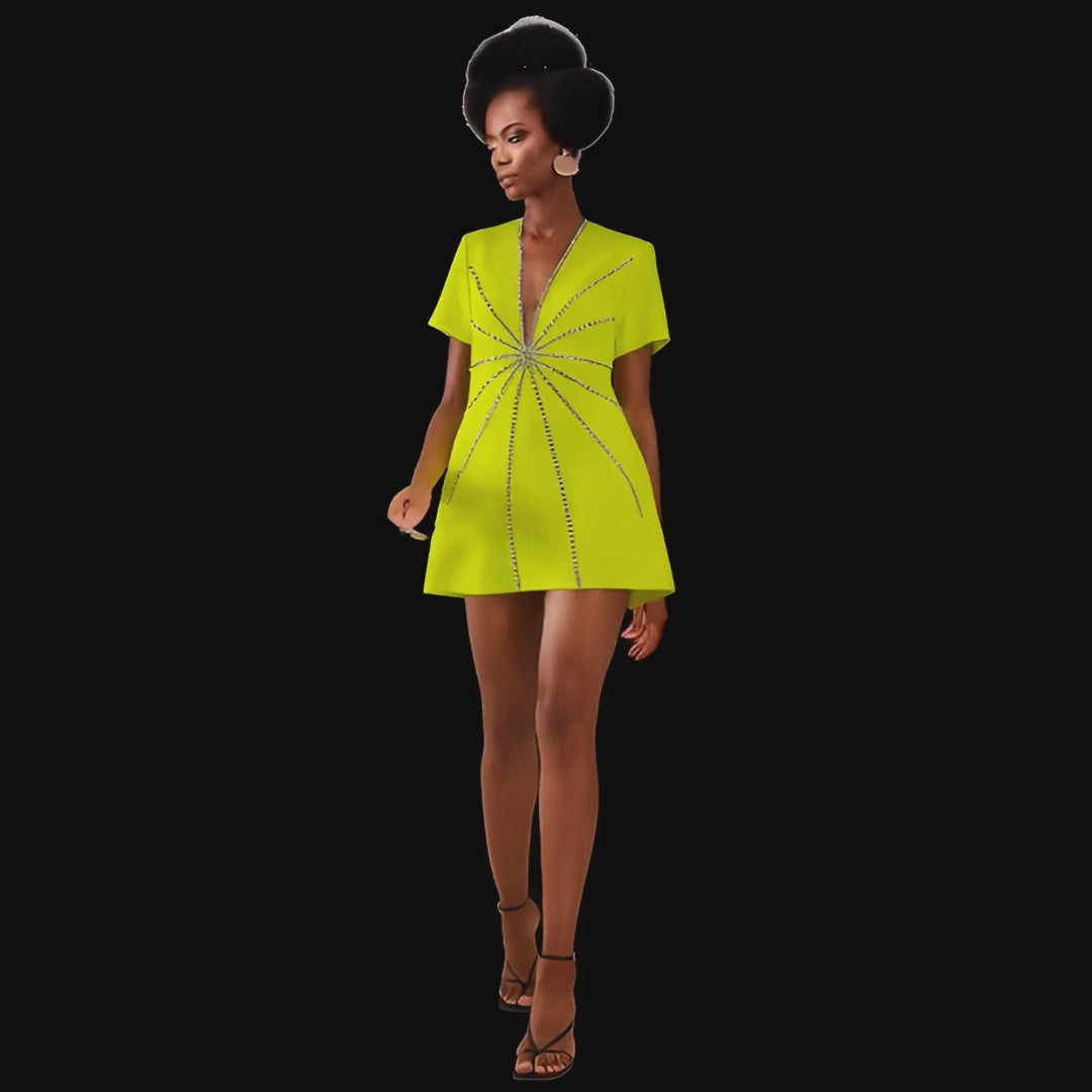 Titi Crystal Mini Dress