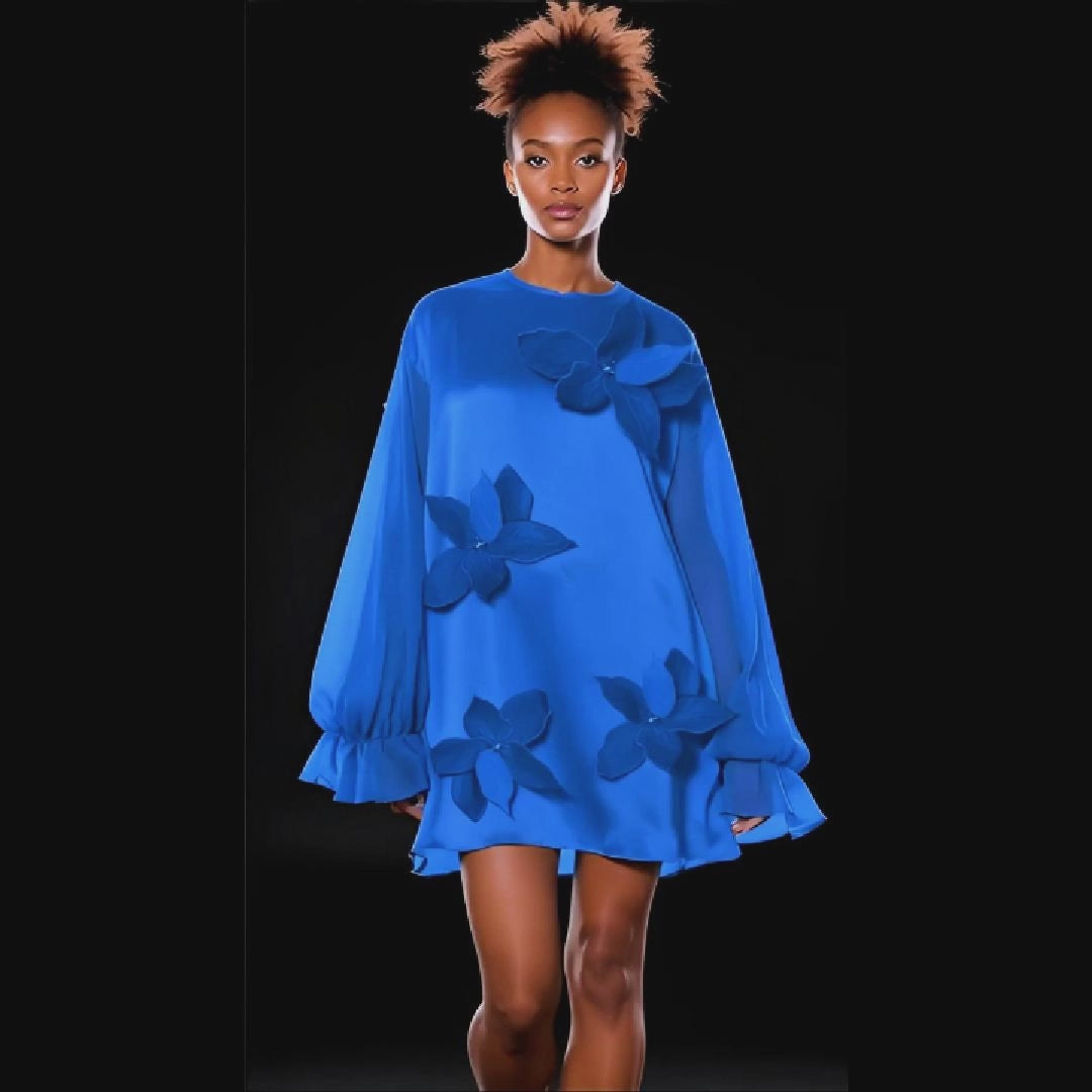 Shaffy-Bleu Petal Dress