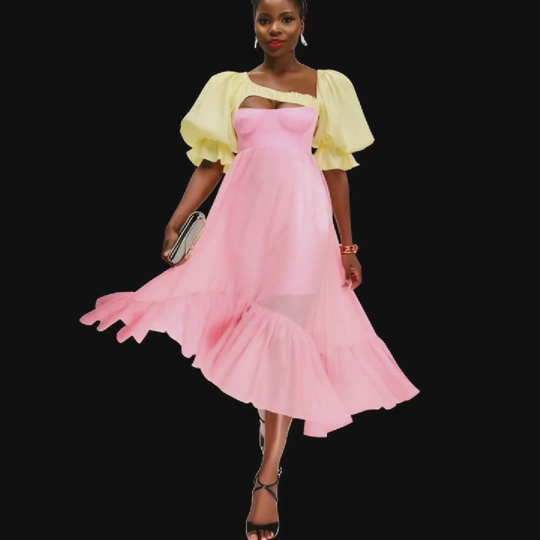 Spring Fling Maxi Flared Dress