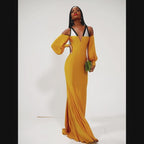 Somerset Maxi Crepe and Silk Dress