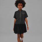 Noire Utility Tulle Dress